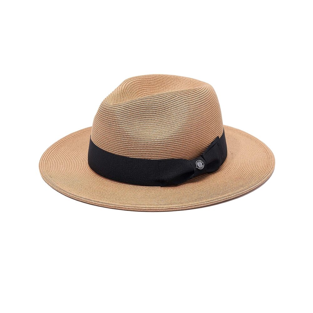 6193 Pineapple&Star Sun Straw Fedora Beach Hat Fine Braid UPF50+ for Unisex